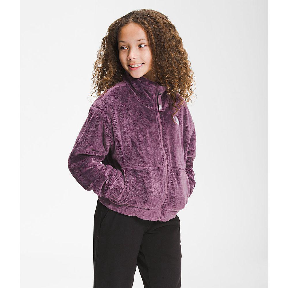 The North Face Osolita Κορίτσια Μπουφάν Fleece Full Zip - Μωβ (CAUL81673)
